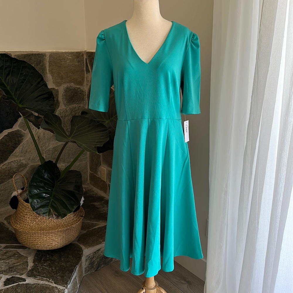 Donna Morgan V-Neck Fit & Flare Dress NWT size 12
